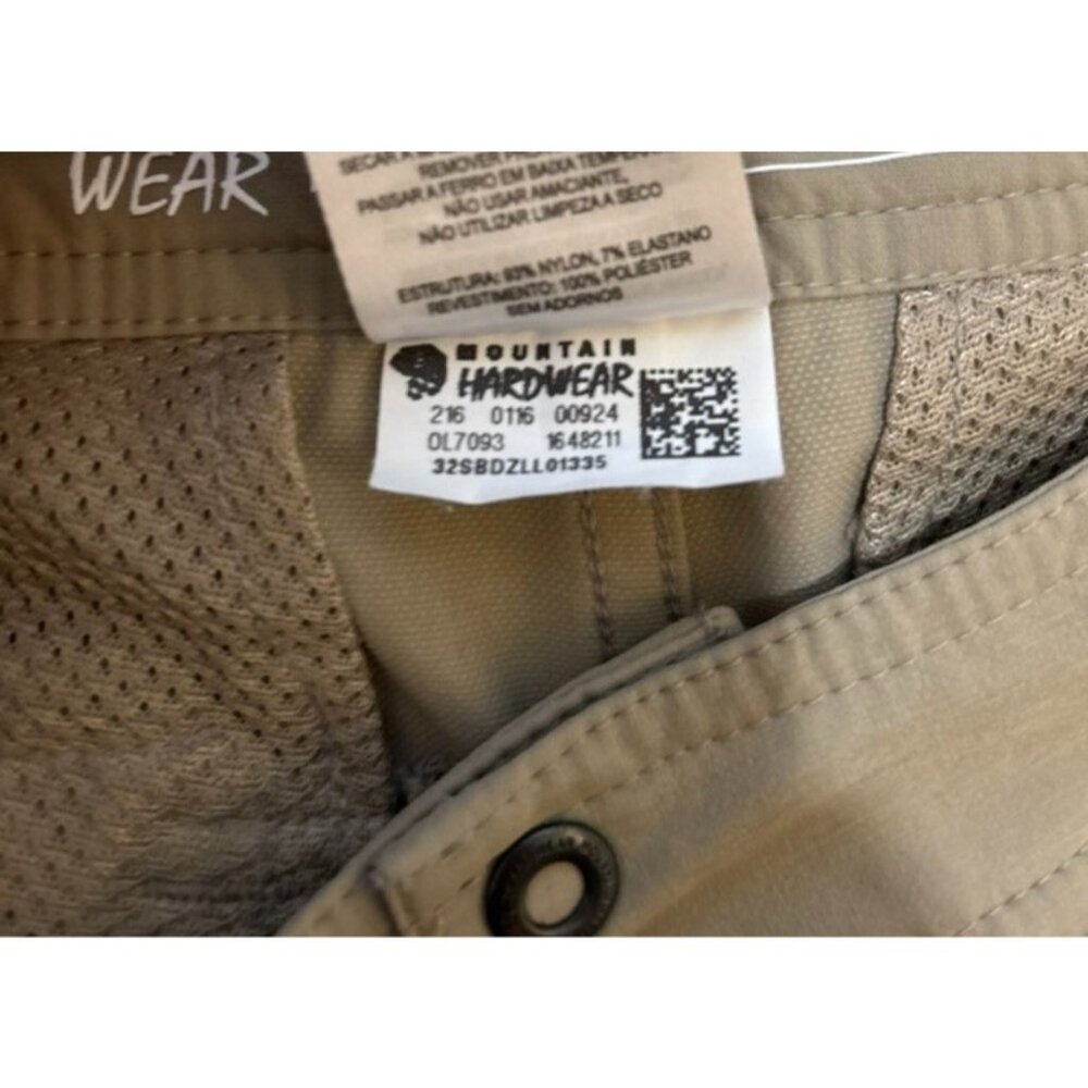 Mountain Hardwear Women's Hiking Pants Size 6/28 Khaki Stretch Nylon Outdoor - Picture 15 of 15